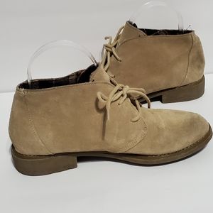 Eddie Bauer Tan Suede Ankle Booties